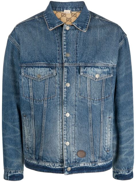 logan paul gucci denim jacket|gucci denim jacket reversible.